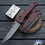 Hogue Mysto (Fire) Manual Folder, Black Stonewashed CPM-Magnacut, Redstone Richlite