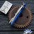 Hinderer XM-18 3.25″ Non-Flipper, Stonewashed Magnacut Spanto Blade, Stonewashed Ti Frame & Blue G10 Handle