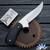 29 Knives Custom Bowie S35-VN,  Black G10 Handle Scales