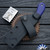29 Knives Custom Fixed Weehawk Kampilan S35-VN, Purple G10 Handle Scales