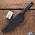 Defiant 7 Magnolia Fixed Blade, Stonewashed AEBL, Black G10 Handles