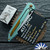 417CNC Acer #34, CMP154 Blade,  Seafoam Titanium Handle, Bronze Finish Hardware And Clip
