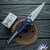 417CNC Acer #42, CMP154 Blade,  Lightning Titanium Handle, Raw Finish Hardware And Clip