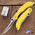 Spyderco Catcherman Folding Filet Knife,  Serrated AUS-8 Stainless Blade, Yellow FRN Handles, C17SYL