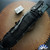 Chris Reeve 7" Green Beret Fixed Blade, Black Cerakote Spear Point Blade, Black Canvas Micarta Handles