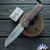 Chris Reeve Large Sebenza 31, Stonewashed Magnacut Insingo Blade, Sandblasted Titanium Scales W/ Natural Canvas Micarta Inlays
