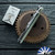 Hinderer 3.5″ Eklipse Skinny Fullered Harpoon Spearpoint, Stonewash Finished Magnacut Blade, Translucent Green G10 Scale, Working Finish Titanium Frame