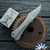 Auxiliary Manufacturing Slip Joint Pocket Bowie, Stonewashed M390 Blade, Micro Milled Titanium Handle, Deadhead Series