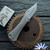 Auxiliary Manufacturing Slip Joint Coffin Tanto, Stonewashed M390 Blade, Micro Milled Titanium Handle, Deadhead Series