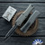 Microtech Hera II Mini 1702M-3NC Double Edge Full Serrated Blade, Natural Clear Handle