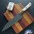 Microtech Kitchen Utility Knife 3400B-1DLCIVS, Black DLC Blade, Bronze Ano Titanium Bolsters W/Ivory G10 Handle Scales
