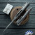 Hawk Knives Talon, Tumbled M390 Blade, Tumbled Handles W/Fat Carbon Lava Flow Handle Scales