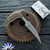Microtech BEE S/E Wharnecliffe Apocalyptic Plain Edge Blade, Antique Bronze Titanium Handle W/Bronze Ti HW - Marfione Select