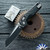 Microtech Standard Issue Mini (MSI) 210M-1FL, Black Blade, Ram-Lok Black Fluted Aluminum Handle
