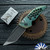 Hypercut Manufacturing Dharma, Tumbled S45VN Blade, Green/ Bronze Titanium Handle W/ Bronze HW