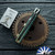 Hypercut Manufacturing Dharma, Tumbled S45VN Blade, Green/ Bronze Titanium Handle W/ Bronze HW