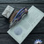WE Knife Co Elijah Isham Arrakis Folding Knife Hand Rubbed Satin Vanax Blade, Gray Integral Titanium Handle With Flamed Titanium Inlay, Limited Edition
