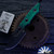 Heretic Knives Kobold H065-6A-GLOCF, DLC Magnacut Bowie Blade W/ Glow Carbon Fiber Handle