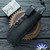 Heretic Knives Kobold H065-6A-GLOCF, DLC Magnacut Bowie Blade W/ Glow Carbon Fiber Handle