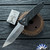 Vintage Microtech Socom Elite Auto, 2-Tone Satin Plain Edge 154-CM Tanto Blade, Black Handle - 300326