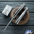 TRM Bulldog Rev. B  River-Lok Stonewash Magnacut Blade, Titanium Lizard Skin 3D Scales