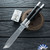 29 Knives Custom 4.5" S35VN Drop Point Chisel Tanto Blade, 303 Stainless Steel With Black Micarta Handles, Non-Latched