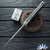 29 Knives Custom 4.5" S35VN Clip Point Chisel Tanto Blade, 303 Stainless Steel With Silver Twill G10 Handles, Non-Latched