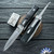 Mikov Predator 241 Leverlock Auto Dagger And Saw, ABS Black Handle W/Pocket Clip