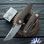 Grissom Knife and Tool - Baby Zeus, Satin Tanto 14C28N Blade, Natural Micarta Handle