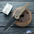 Protech Malibu 5316, DLC Black Magnacut Wharncliffe Blade, Textured Albronze Handle, Black Lip Pearl Button