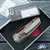 Prince Customs Protean Framelock, Blasted 20CV Blade, Skelly Full Titanium Handle With Bronze/ Purple Ano, Titanium HW