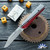 Chuck Gedraitis Custom Switch Army Auto, Nitro-V Clip Point Blade, Red G10/ Silver Twill Carbon Fiber Zipper Handle Scales