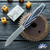 Chuck Gedraitis Custom Switch Army Auto, Nitro-V Traditional Blade, Blue/ White Mosaic Micarta Handle Scales