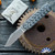 Chuck Gedraitis Custom Mini Switch Army Auto, Aeb-L Clip Point Blade, White/ Black Carbon Fiber Handle Scales