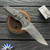 Aaron Bieber Overdose Flipper, CPM 154 Blade,  Titanium Frame With Black Dunes Carbon Fiber Inlays