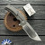 Jeff Vandermeulen Custom OG Prototype, Satin CPM154 Recurved Blade, Tumbled Titanium Handle Scales