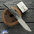 Eyal Landesman Custom Pulsar Folder, Blasted RWL-34 Blade, Titanium Handle W/ Black Camo Fat Carbon Inlay
