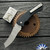 Reese Weiland Perhawk Prototype Gen 2 Left Handed Auto, Satin Chisel Ground Nitro-V Persian Blade, Black Aluminum Chassis