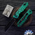 Heretic Knives Jinn Manual, DLC Magnacut Blade, Glow Carbon Fiber Handles