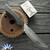 Mag 10 Knifeworx EDK, Monster Mouth Damascus Blade, Cross Cut Carbon Fiber W/White G10 Liners