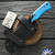 Mag 10 Knifeworx EDS, Satin S45VN Blade, Blue Glass Composite Handles W/Black G10 Liners