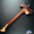 War Drum Forge/Berchtold Design Brown Pigeon Chicago Tufted Malort ADI Axe, Jatoba Haft & Curly White Oak With Maple/Walnut, Hand Forged Double Axe Head, Custom Leather Axe Head Cover