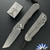 Chris Reeve Umnumzaan, Stonewashed Magnacut Tanto Point Blade, Sandblasted Titanium Handle, UMN-1002