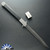 Chuck Gedraitis Custom Giant Switchblade, 10" Delbert Ealy Damascus Blade, Ladder Pattern Damascus Bolsters, Black Linen Micarta Scales, Titanium Liners