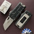 Microtech Exocet II, 1156-10AP, Apocalyptic Wharncliffe Blade, Black Handle