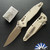 Microtech SOCOM Elite RAM-LOK 160RL-1FRCG-C19Z23, Standard S/E Blade, Champagne Gold Frag Aluminum Handle