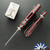 Microtech Standard Issue Mini (MSI) 210M-10FLMR, Stonewashed Blade, Ram-Lok Aluminum Fluted Merlot Handle