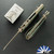 Microtech Standard Issue Mini (MSI) 210M-10FLMS2 - Ram-Lok, Bronzed Stonewash Blade, Antique Green Anodized Fluted Titanium Handle W/Bronze Ti Accents
