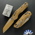 Microtech Standard Issue Mini (MSI) 210M-1FRCRA-Z23, Standard Blade, Ram-Lok Aluminum RAL 8000 Cerakote Frag Pattern Handle