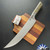Microtech Kitchen 10" Butcher Knife 3800B-10OD, Stonewashed Blade, OD Green G10 W/Titanium Bolsters
